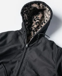 Bronson Mfg Leopard Print Reversible Deck Jacket -><noscript><img width=