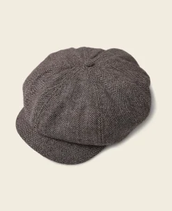 Bronson Mfg Light Herringbone Wool Newsboy Cap> Hats & Caps