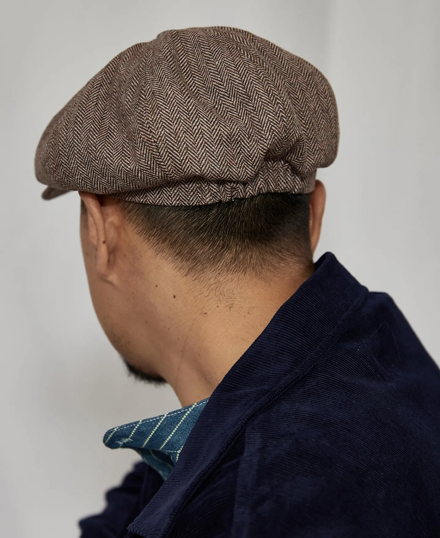 Bronson Mfg Light Herringbone Wool Newsboy Cap> Hats & Caps