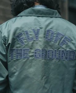 Bronson Mfg Logo-Appliqued Nylon Coach Jacket - Green><noscript><img width=