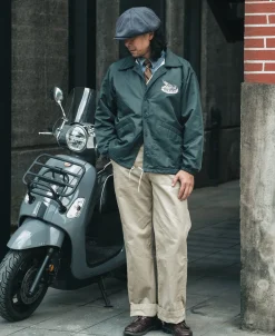 Bronson Mfg Logo-Appliqued Nylon Coach Jacket - Green><noscript><img width=