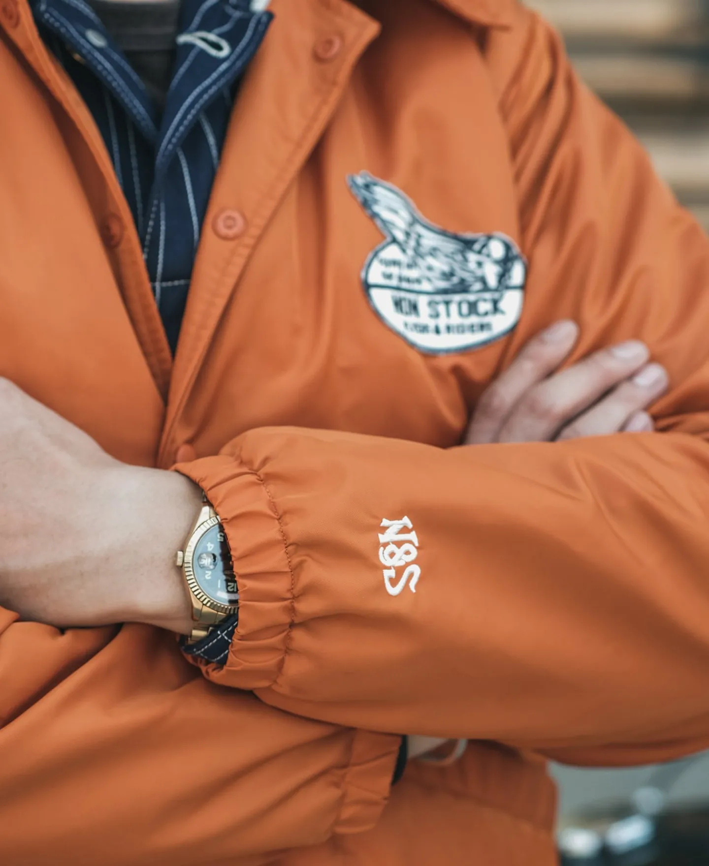 Bronson Mfg Logo-Appliqued Nylon Coach Jacket -> Jackets & Coats