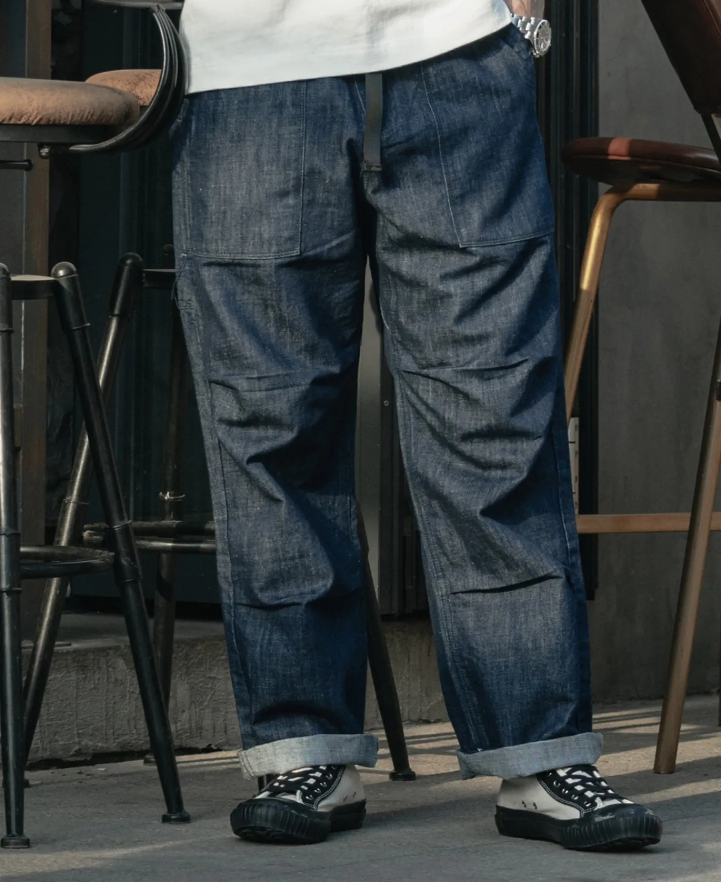Bronson Mfg Loose Climbers' Pants - Denim Blue> Pants & Trousers