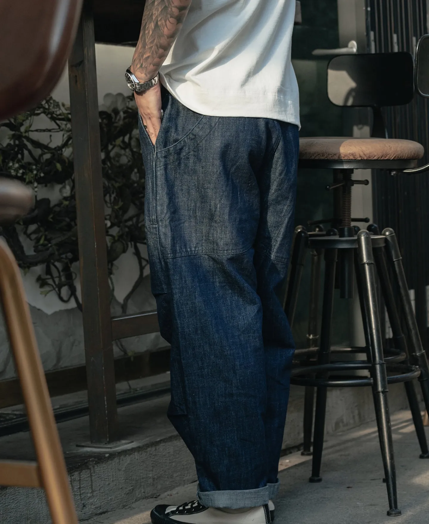 Bronson Mfg Loose Climbers' Pants - Denim Blue> Pants & Trousers