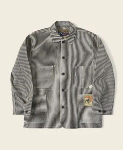 Bronson Mfg Lot 422 Express Stripe Chore Coat> Jackets & Coats