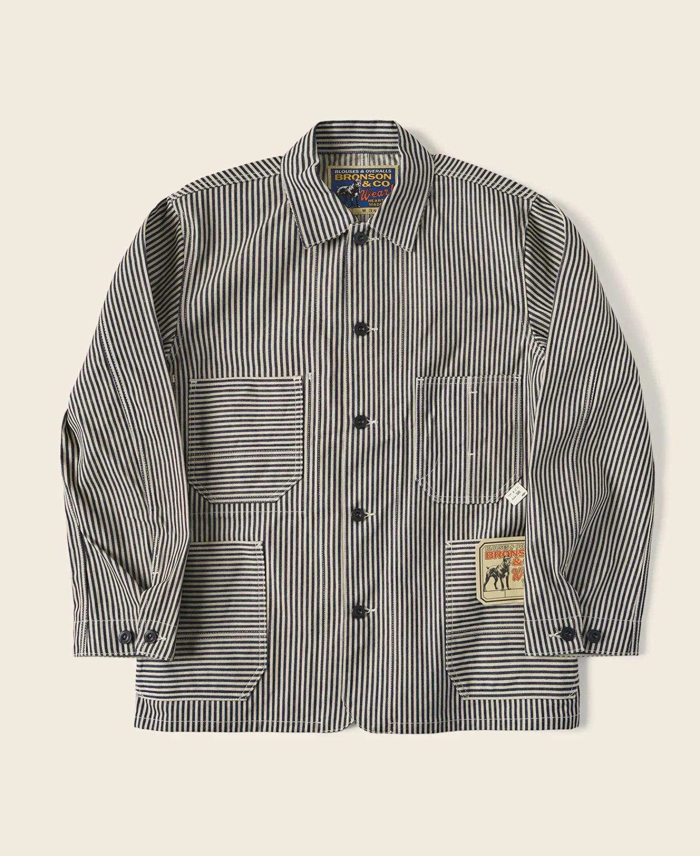 Bronson Mfg Lot 422 Express Stripe Chore Coat> Jackets & Coats