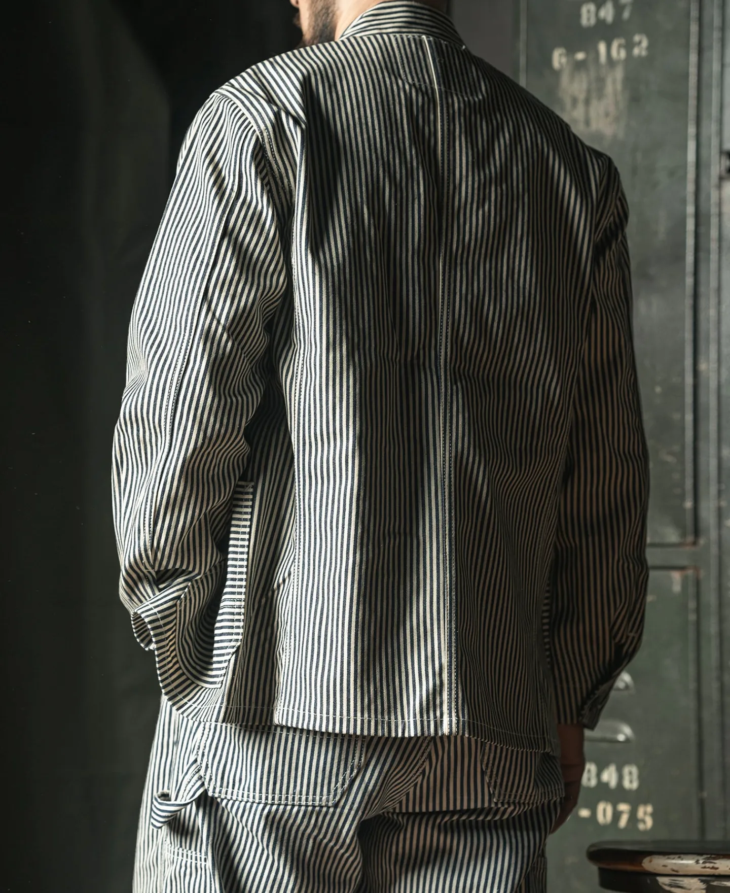 Bronson Mfg Lot 422 Express Stripe Chore Coat> Jackets & Coats