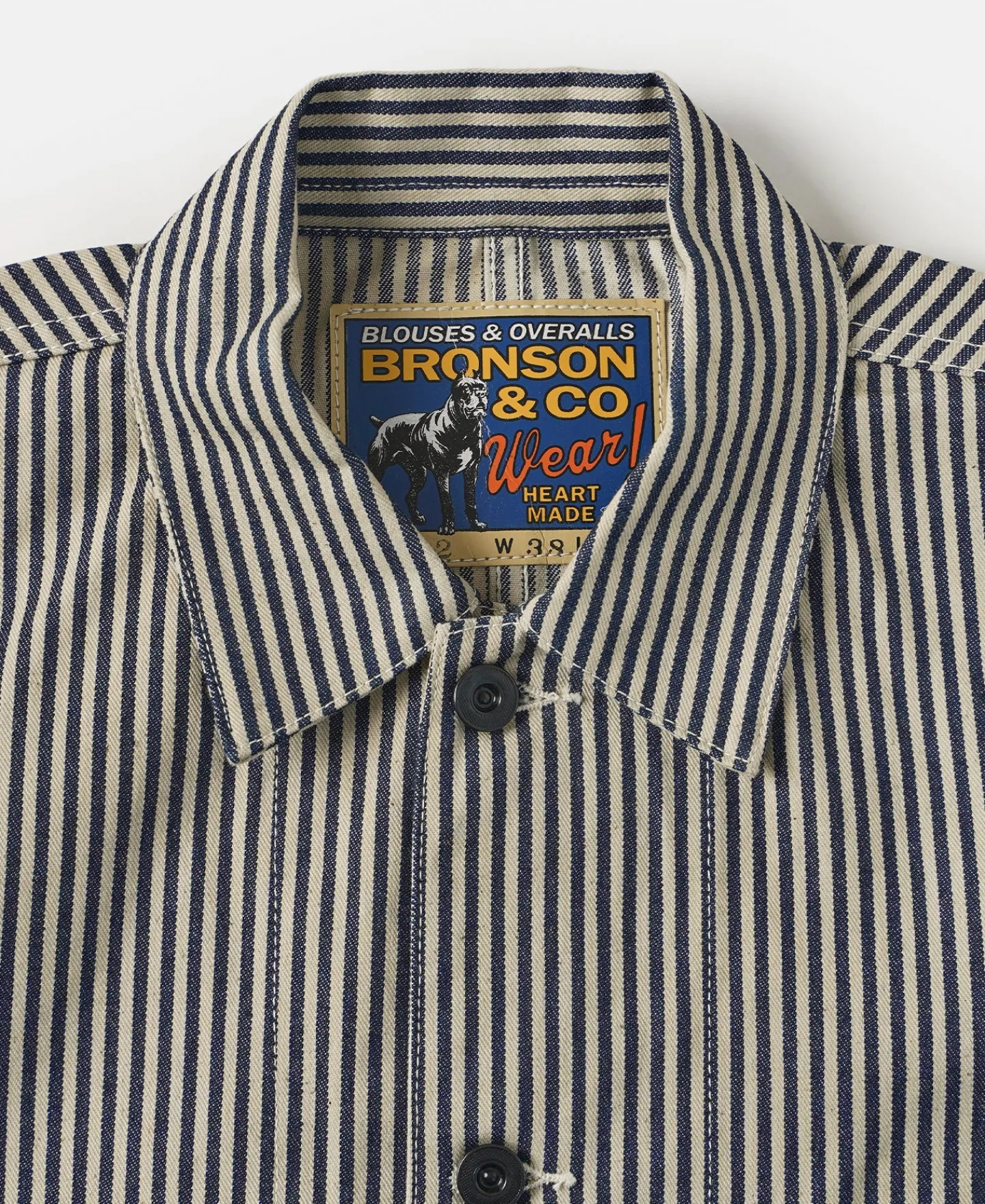 Bronson Mfg Lot 422 Express Stripe Chore Coat> Jackets & Coats