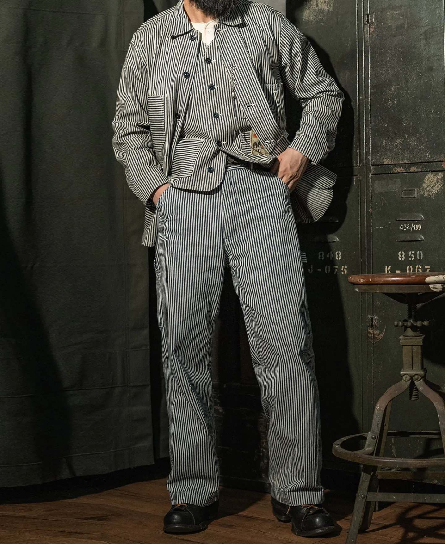 Bronson Mfg Lot 421 Express Stripe Pants> Pants & Trousers