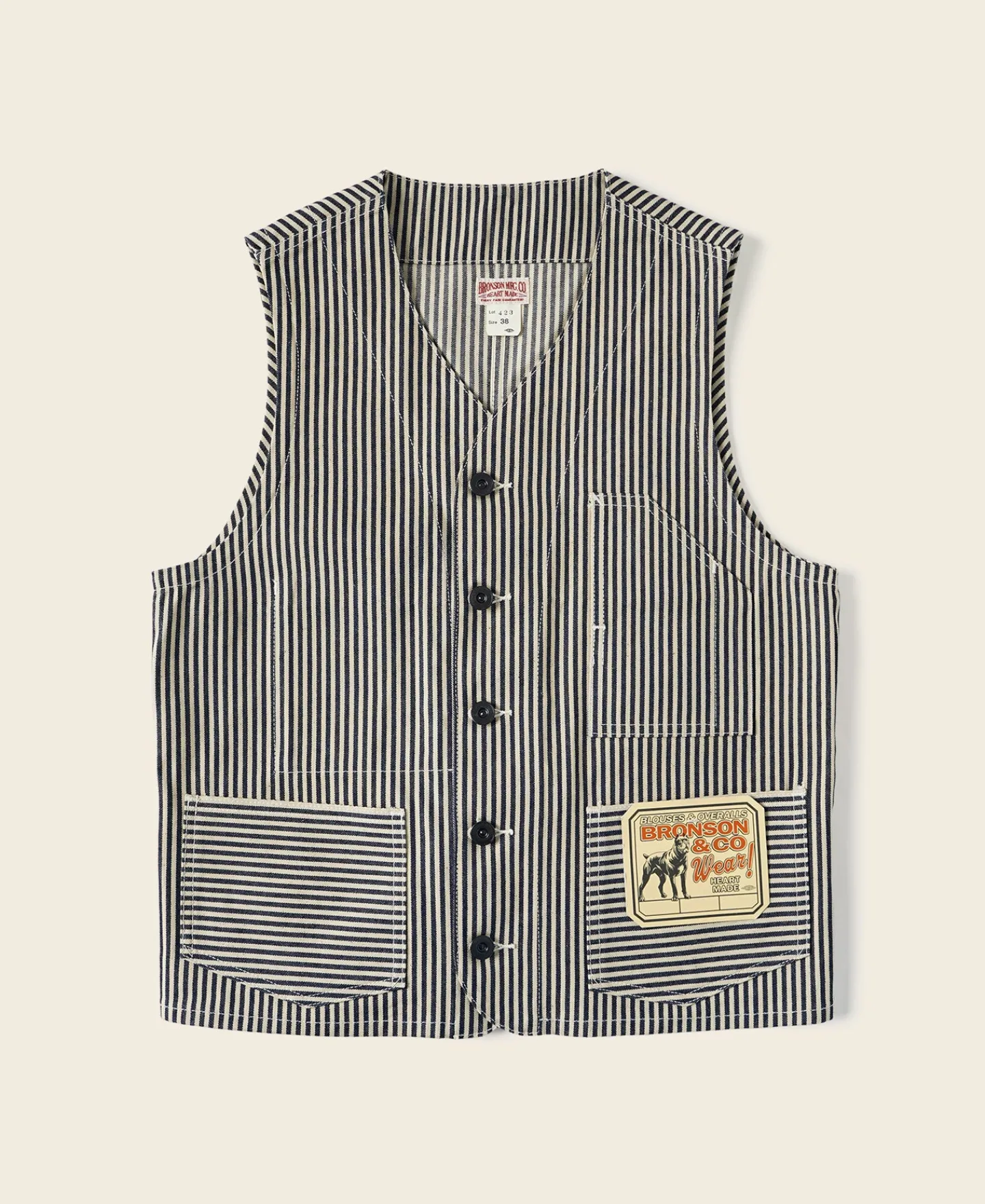 Bronson Mfg Lot 423 Express Stripe Vest> Vests