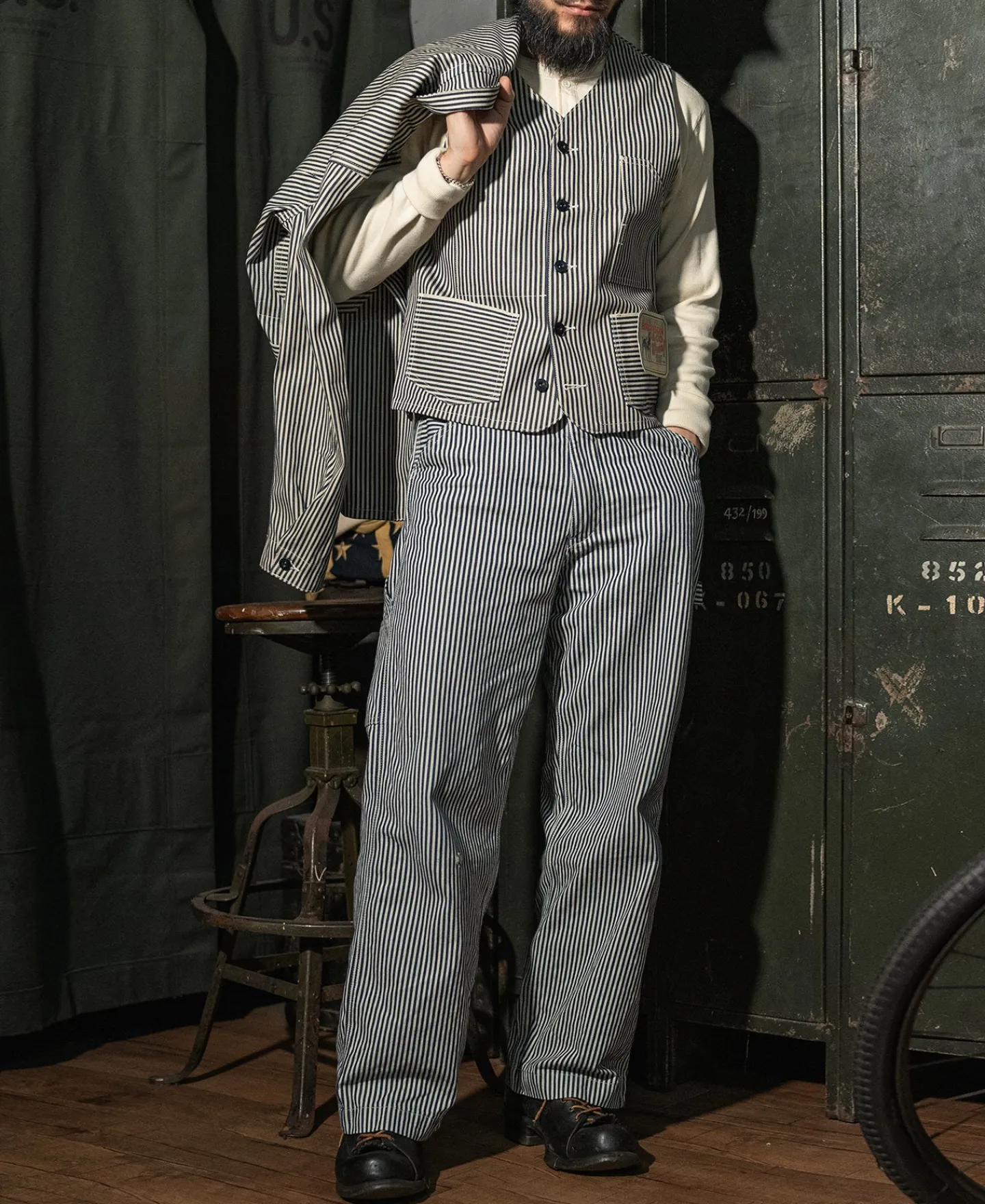 Bronson Mfg Lot 423 Express Stripe Vest> Vests