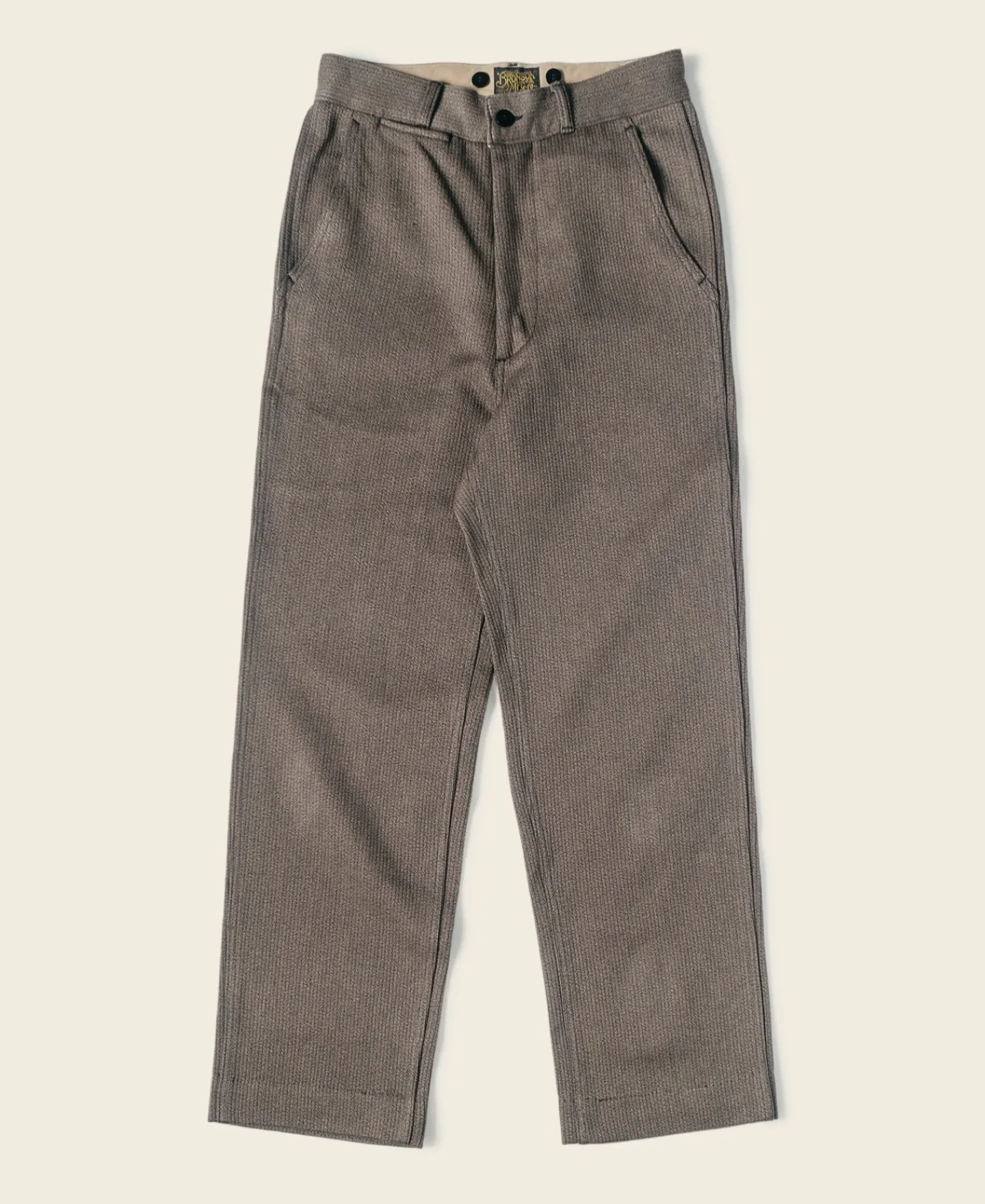 Bronson Mfg Lot 929 Pique Salt & Pepper Stripe Pants> Pants & Trousers