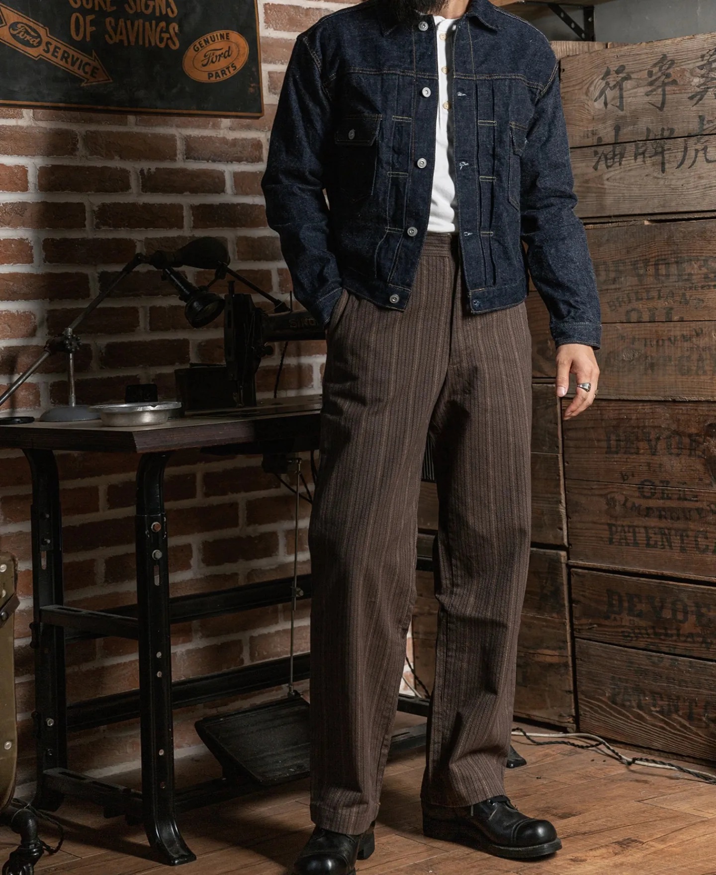Bronson Mfg Lot 52807XX 1952 Model Type 2 Selvedge Denim Jacket> Denim Jackets|Jackets & Coats