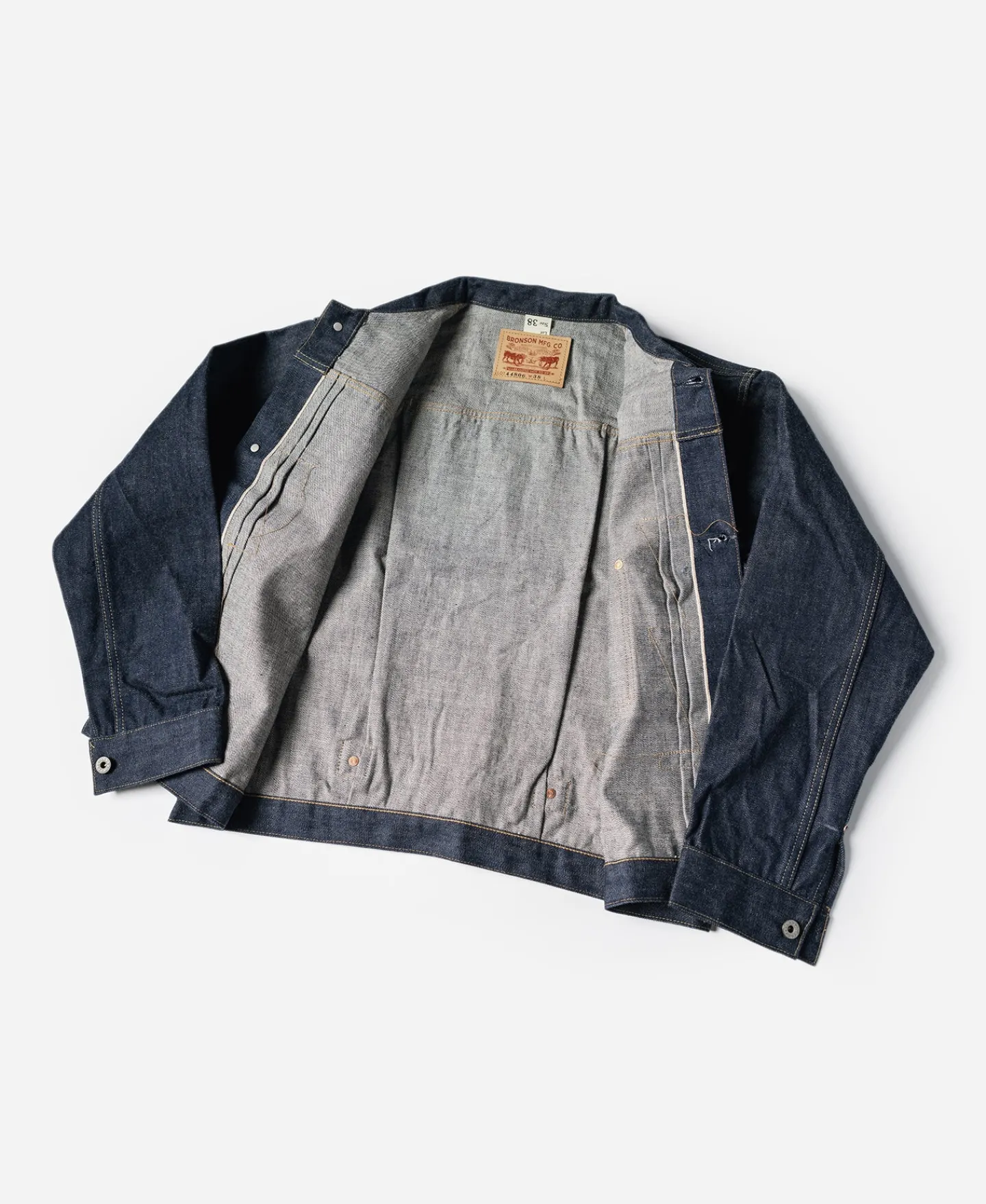 Bronson Mfg Lot 44806XX WWII Type 1 Selvedge Denim Jacket> Denim Jackets|Jackets & Coats