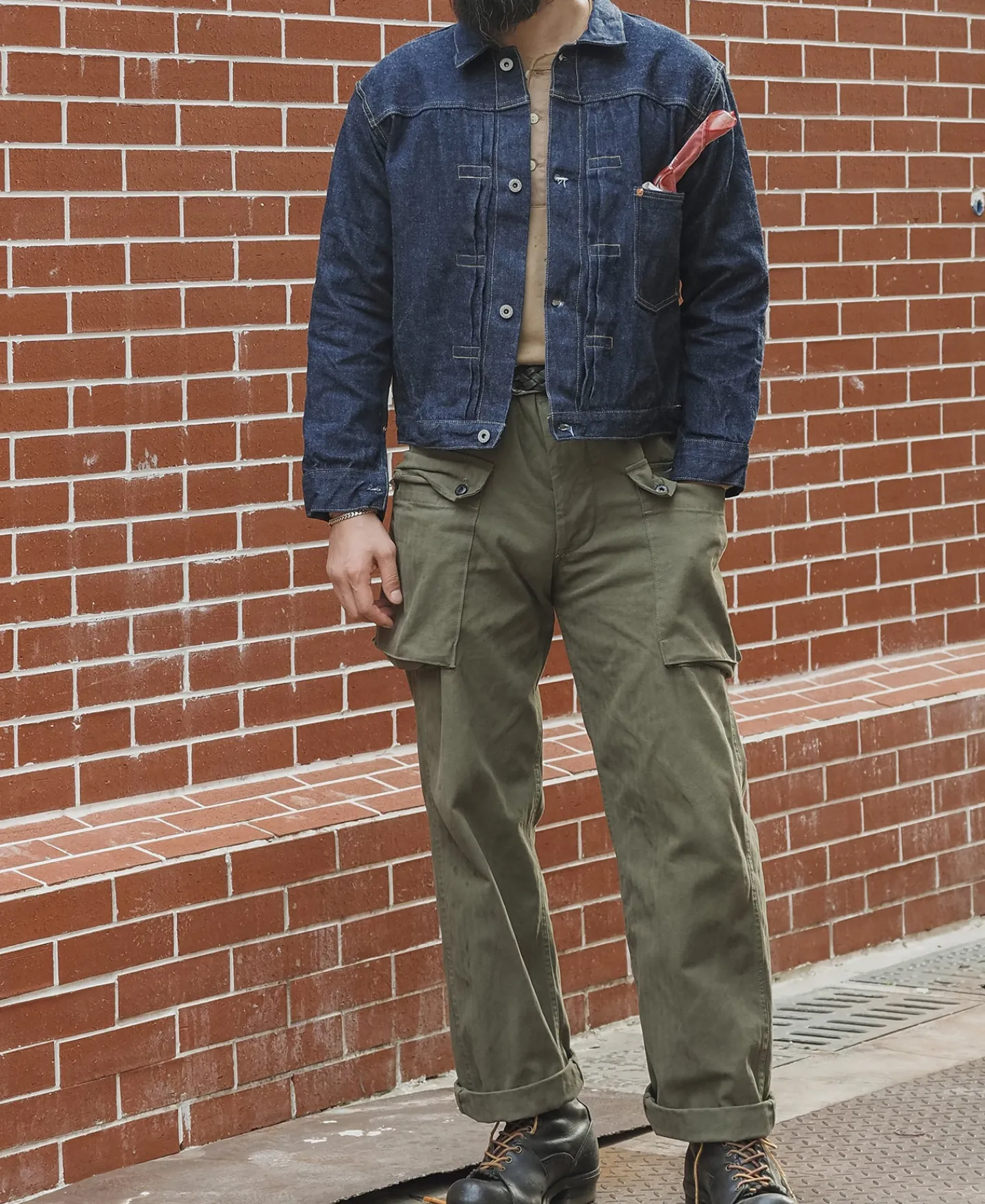 Bronson Mfg Lot 44806XX WWII Type 1 Selvedge Denim Jacket> Denim Jackets|Jackets & Coats