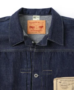 Bronson Mfg Lot 44806XX WWII Type 1 Selvedge Denim Jacket><noscript><img width=