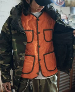 Bronson Mfg Military Style Quilted Padded Ripstop Nylon Jacket -><noscript><img width=
