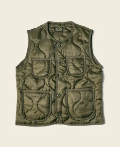 Bronson Mfg Military Style Quilted Padded Ripstop Nylon Vest -> Vests