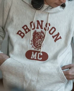 Bronson Mfg Motorcycle Club Logo-Print Reverse Weave Hoodie><noscript><img width=