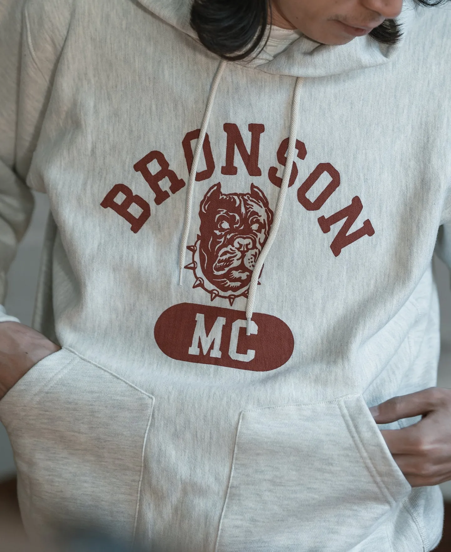 Bronson Mfg Motorcycle Club Logo-Print Reverse Weave Hoodie> Sweatshirts & Hoodies