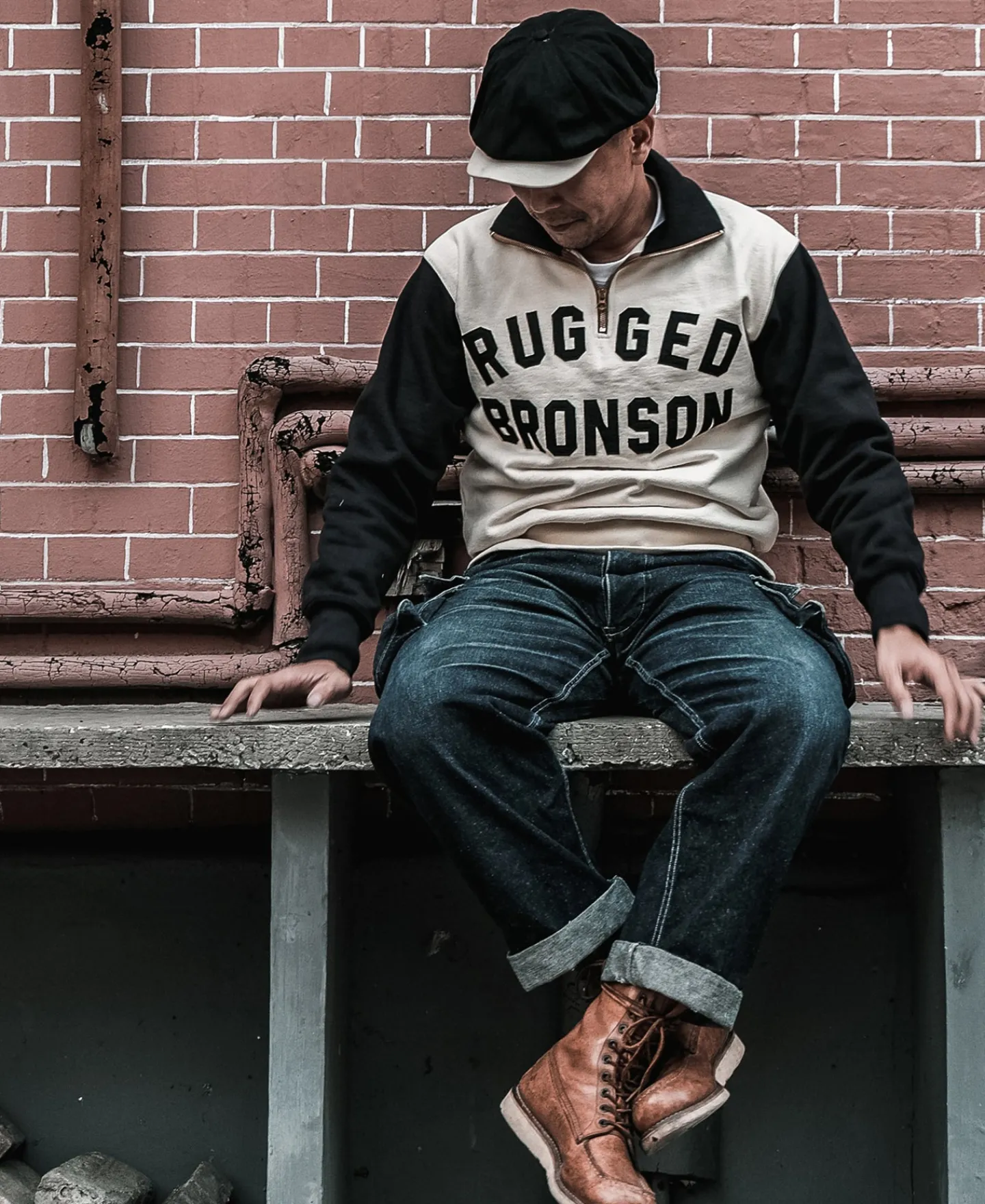 Bronson Mfg Motorcycle Turtle Zip Jersey Overweight Sweatshirt -> Sweatshirts & Hoodies