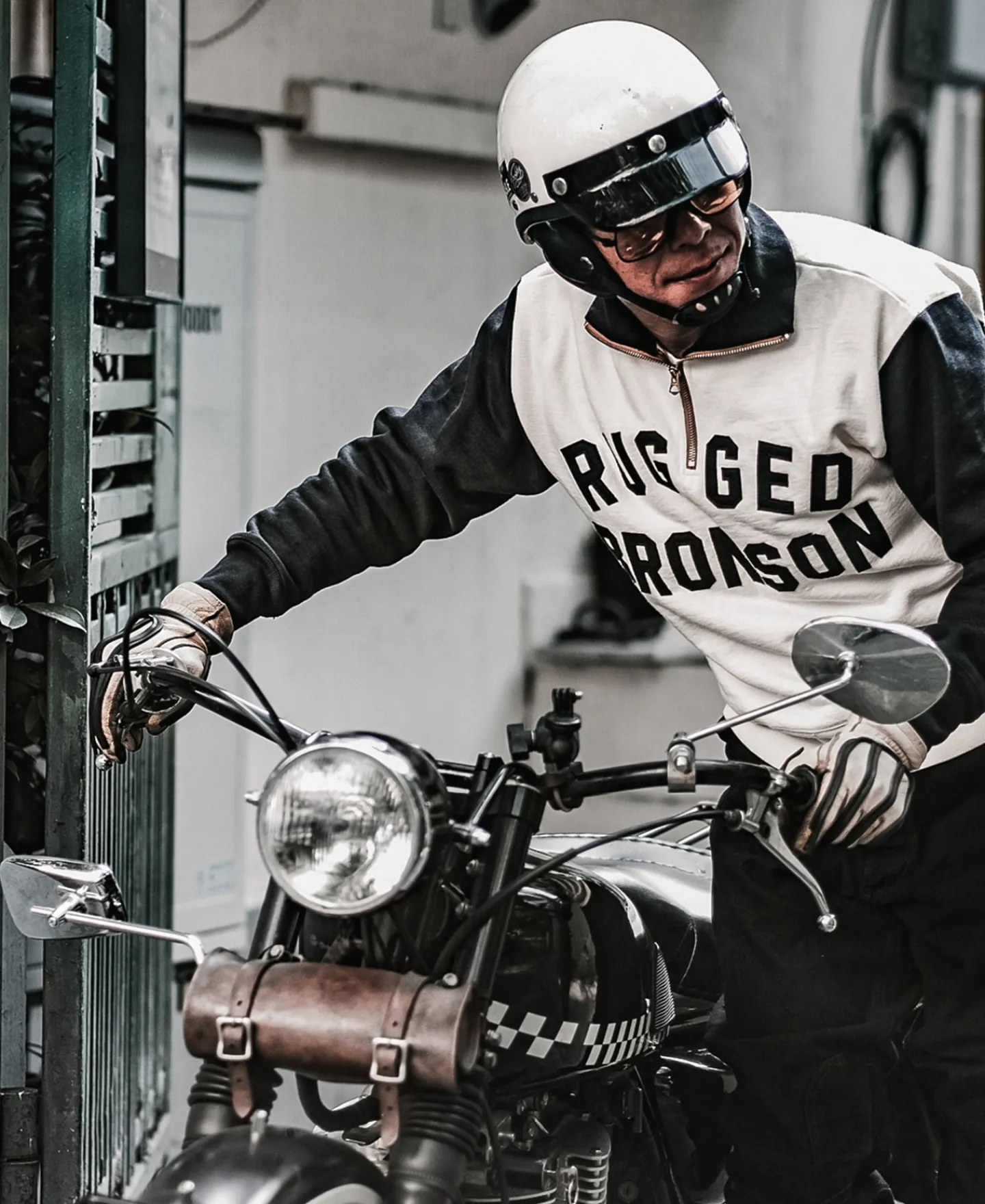 Bronson Mfg Motorcycle Turtle Zip Jersey Overweight Sweatshirt -> Sweatshirts & Hoodies