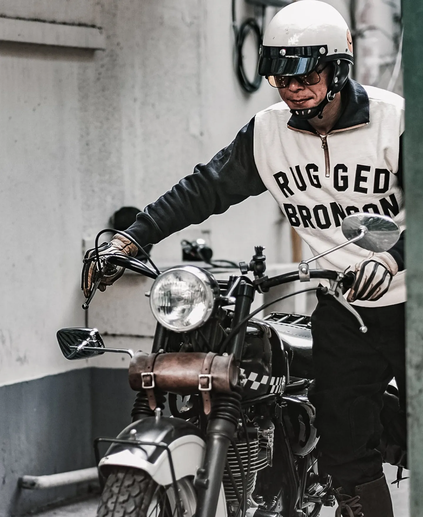Bronson Mfg Motorcycle Turtle Zip Jersey Overweight Sweatshirt -> Sweatshirts & Hoodies