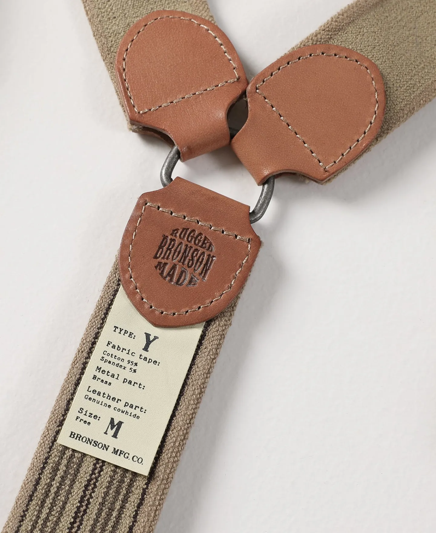 Bronson Mfg Old-Time Y-Back Leather Button Suspenders -> Others