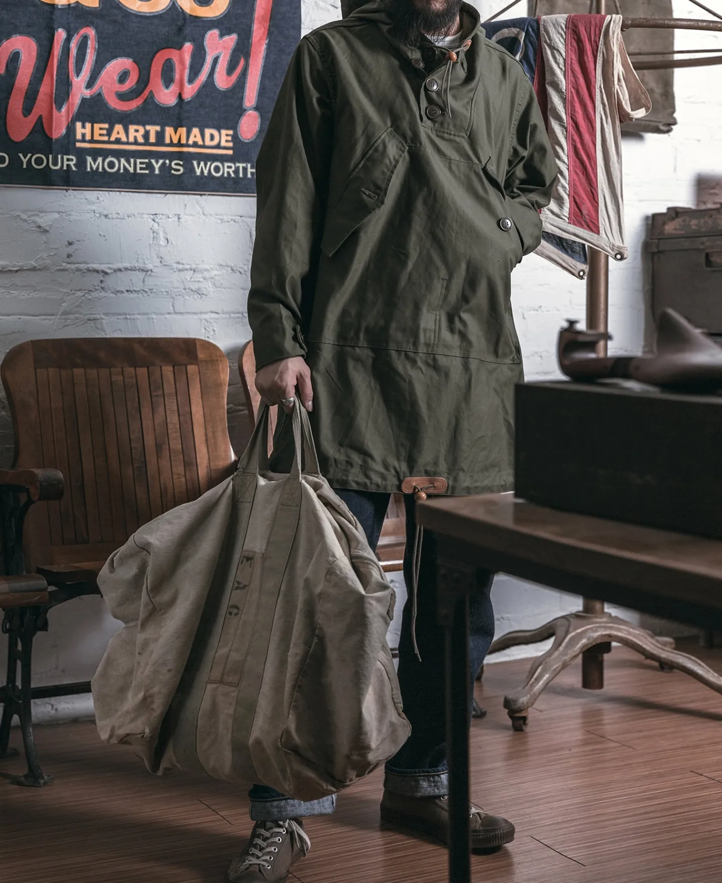 Bronson Mfg Parka, Field, Cotton, O.D.> Jackets & Coats