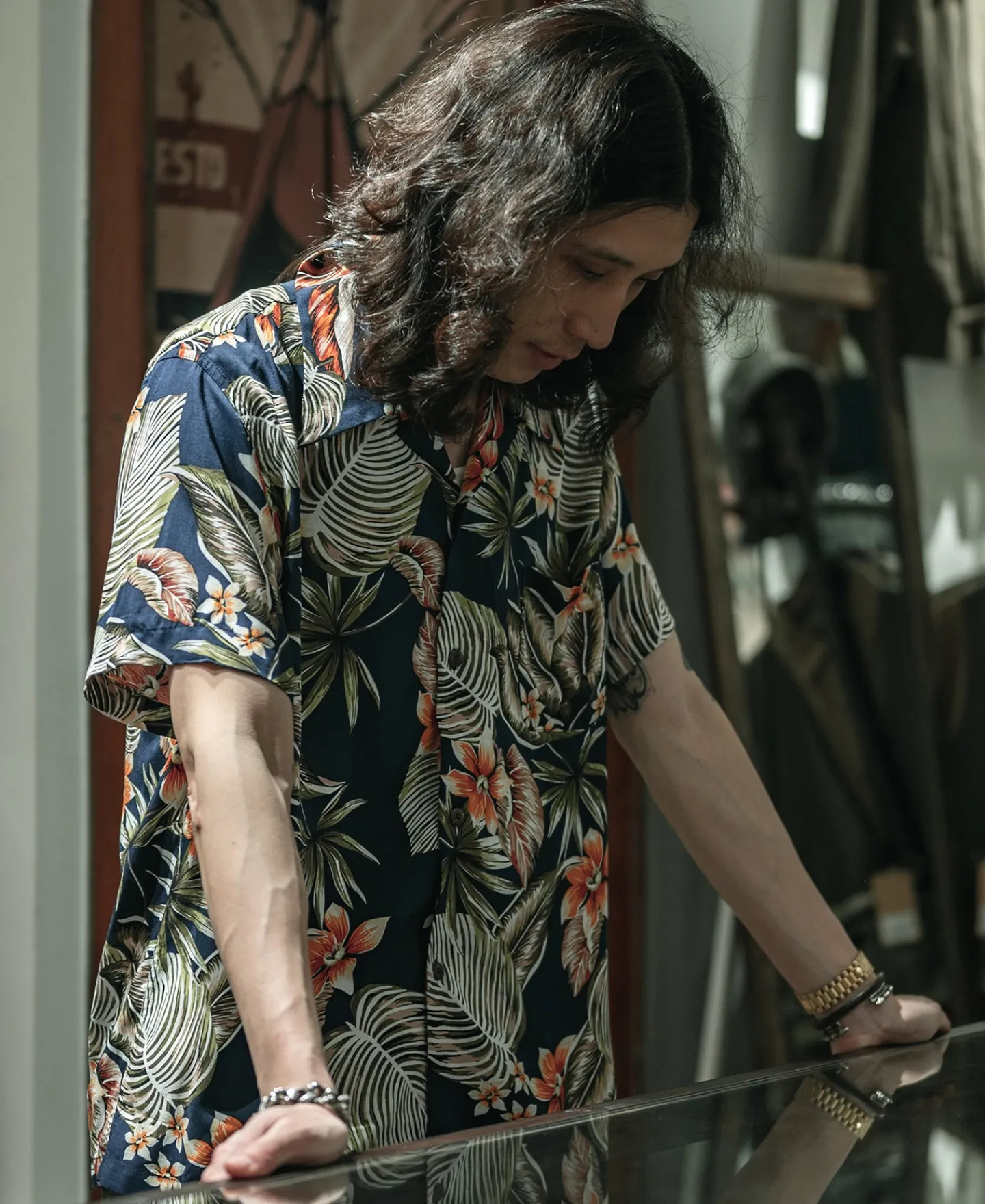Bronson Mfg Plants & Flowers Pattern Aloha Shirt -> Hawaiian Shirts|Short Sleeve Shirts