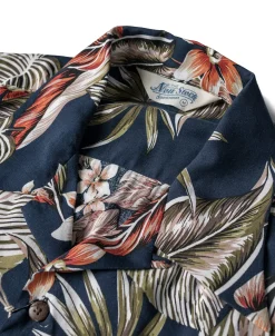 Bronson Mfg Plants & Flowers Pattern Aloha Shirt -><noscript><img width=