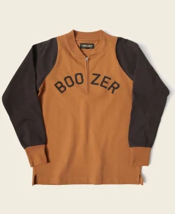 Bronson Mfg Quarter-Zip Rider Printed Long Sleeve T-Shirt -> Long Sleeve T-Shirts|Graphic T-Shirts