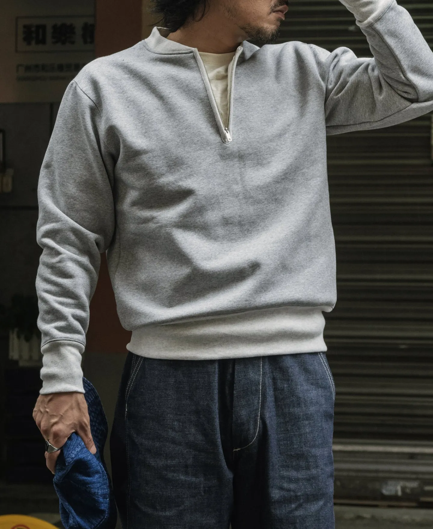 Bronson Mfg Racing Half-Zip Heavyweight Fleece Sweatshirt -> Sweatshirts & Hoodies