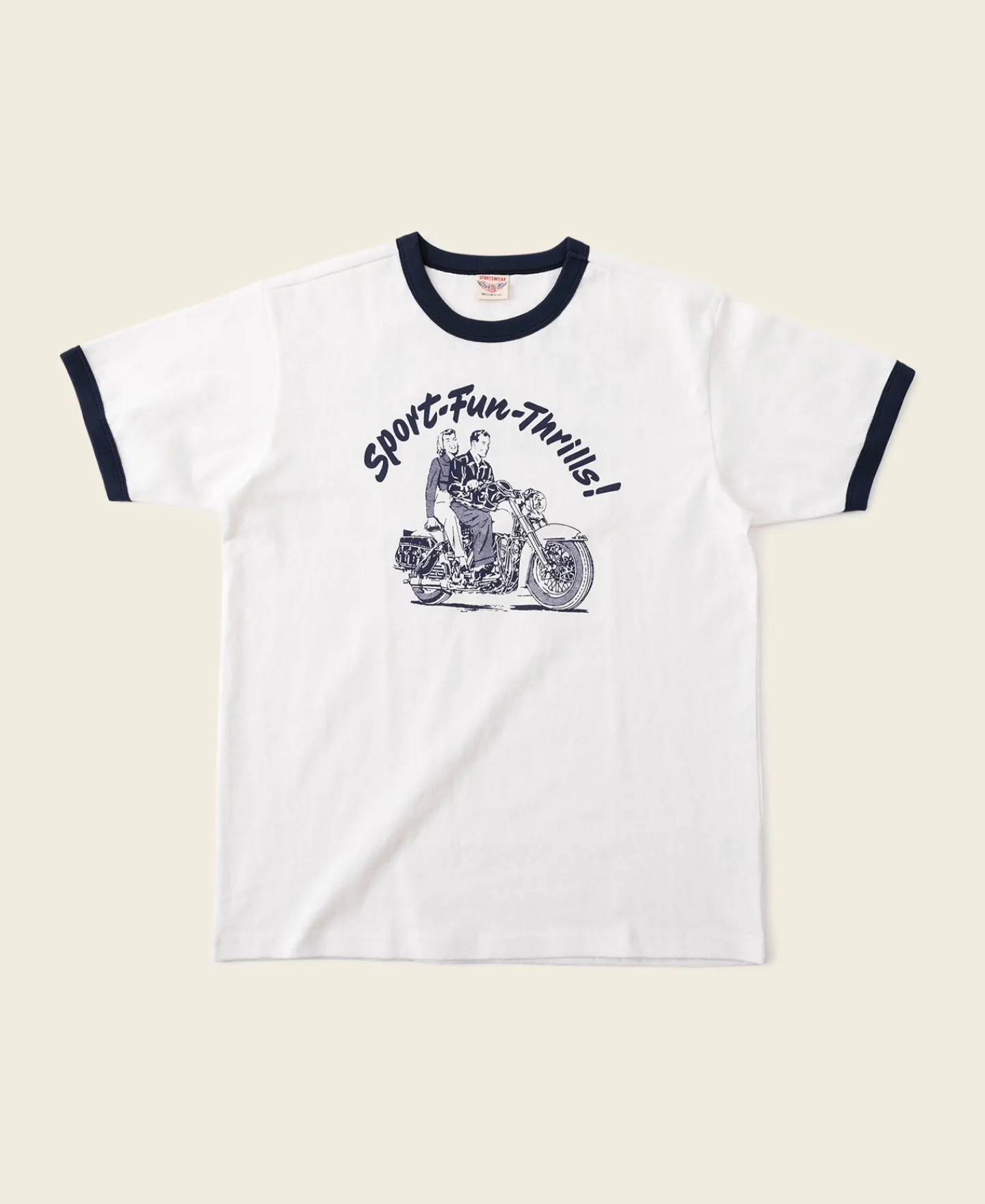 Bronson Mfg Retro Motorcycle Rider Printed T-Shirt -> Short Sleeve T-Shirts|Graphic T-Shirts