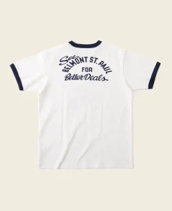 Bronson Mfg Retro Motorcycle Rider Printed T-Shirt -> Short Sleeve T-Shirts|Graphic T-Shirts