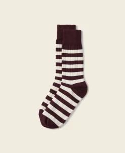 Bronson Mfg Retro Striped Cotton Socks -> Socks