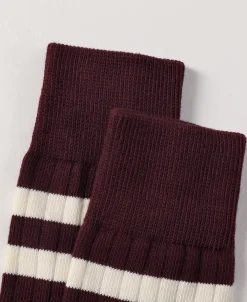 Bronson Mfg Retro Striped Cotton Socks -><noscript><img width=