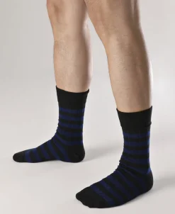 Bronson Mfg Retro Striped Cotton Socks -> Socks