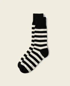 Bronson Mfg Retro Striped Cotton Socks -> Socks