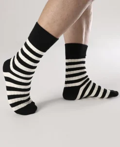Bronson Mfg Retro Striped Cotton Socks -><noscript><img width=