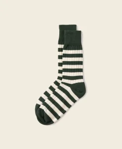 Bronson Mfg Retro Striped Cotton Socks -> Socks