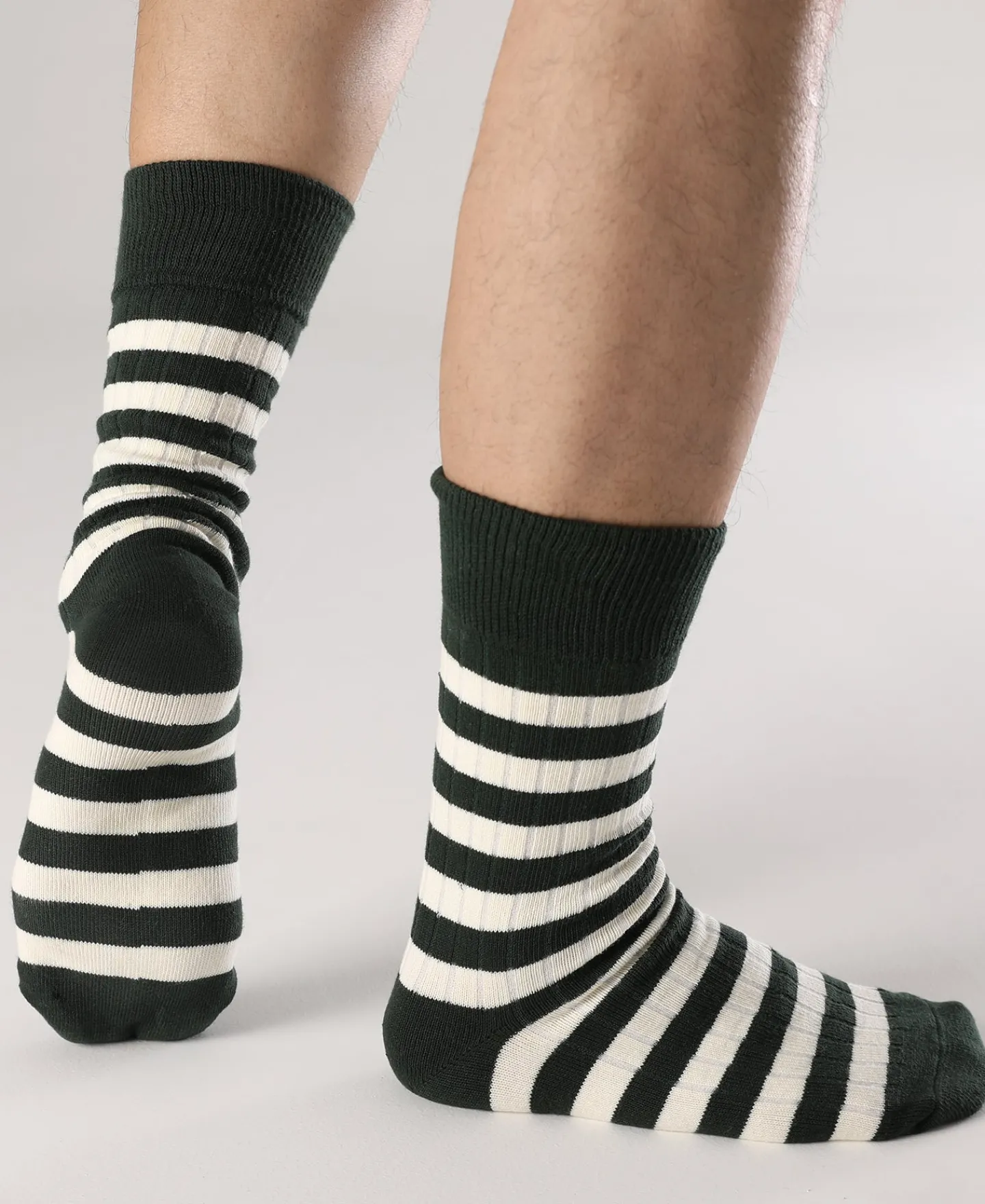 Bronson Mfg Retro Striped Cotton Socks -> Socks