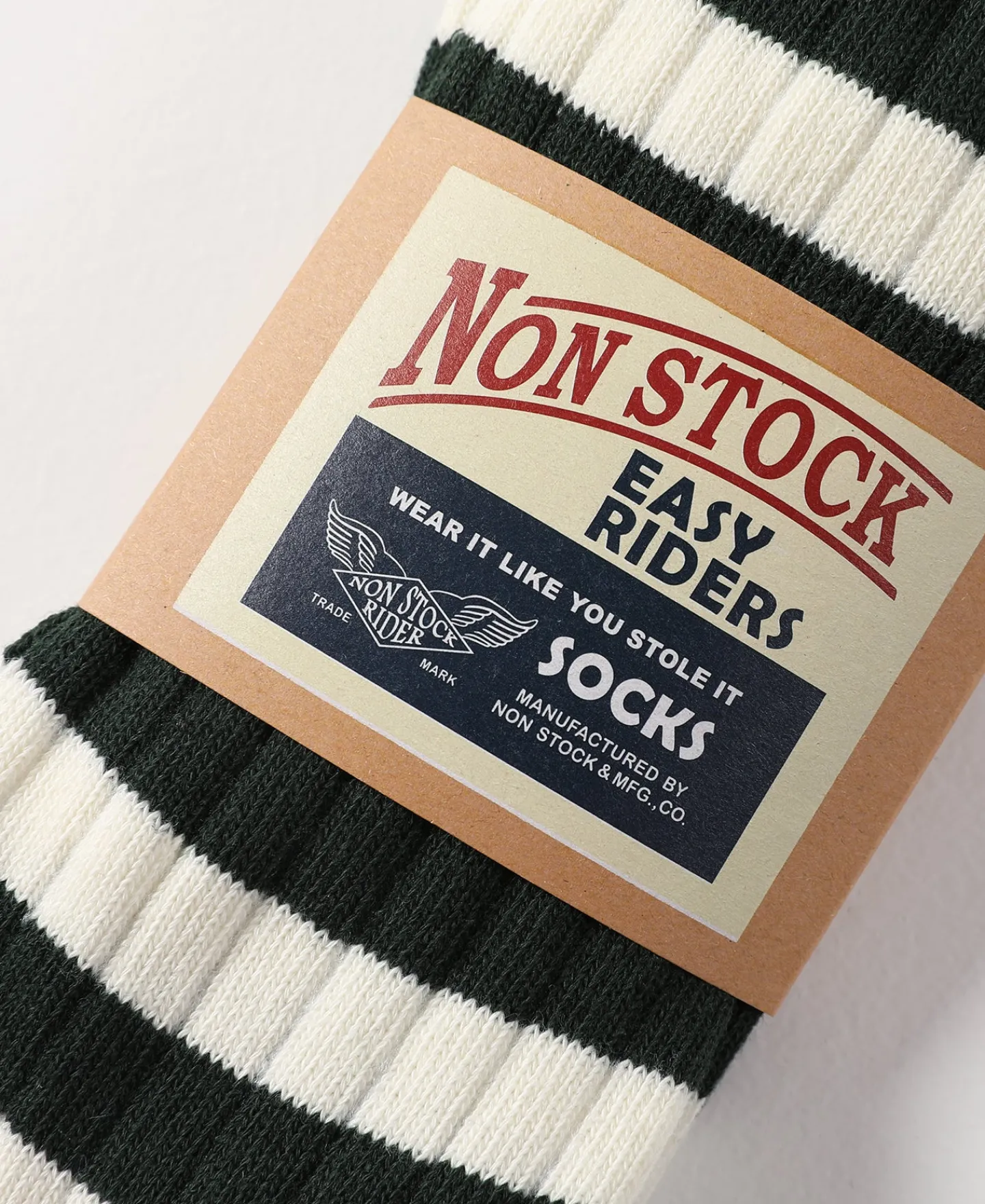 Bronson Mfg Retro Striped Cotton Socks -> Socks