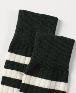 Bronson Mfg Retro Striped Cotton Socks -><noscript><img width=