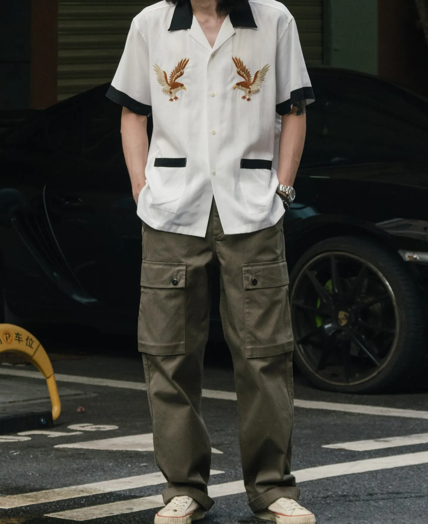 Bronson Mfg 1950s Air Force Base Souvenir Shirt -> Short Sleeve Shirts