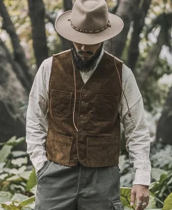 Bronson Mfg 1930s Corduroy Hunting Vest -><noscript><img width=