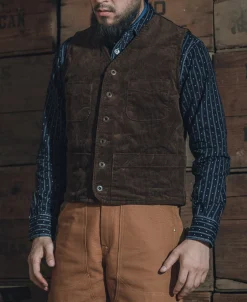 Bronson Mfg 1930s Corduroy Hunting Vest -><noscript><img width=