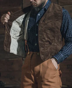 Bronson Mfg 1930s Corduroy Hunting Vest -><noscript><img width=