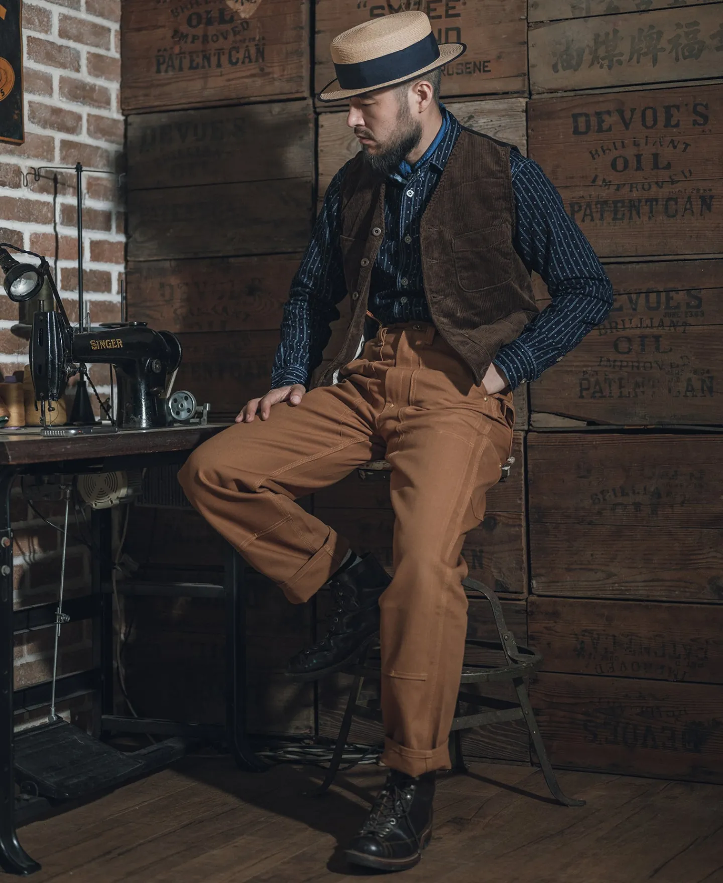 Bronson Mfg 1930s Corduroy Hunting Vest -> Vests