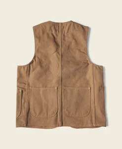 Bronson Mfg 1930s Heavyweight Canvas Game Pocket Hunting Vest -> Vests